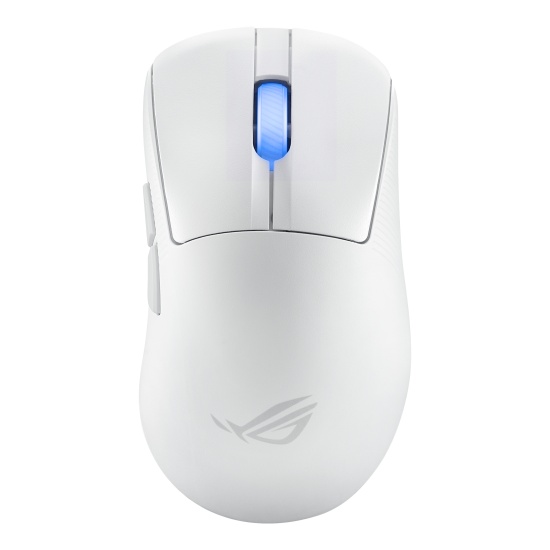 ASUS ROG Keris II Ace Wireless AimPoint White mouse Right-hand RF Wireless + Bluetooth + USB Type-A Optical 42000 DPI Image