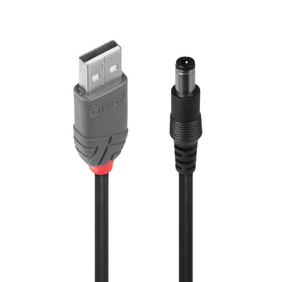 Lindy USB 2.0 Type A to 5.5mm DC Cable, 1.5m Image