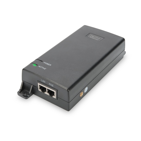 Digitus Gigabit Ethernet PoE Ultra Injector, 802.3af/at, 60 W Image