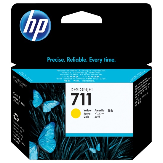 HP 711 29-ml Yellow DesignJet Ink Cartridge Image