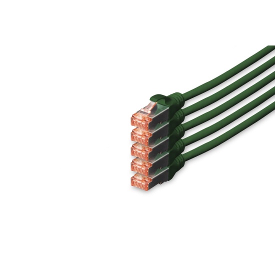 Digitus CAT 6 S/FTP patch cord, 5 units Image