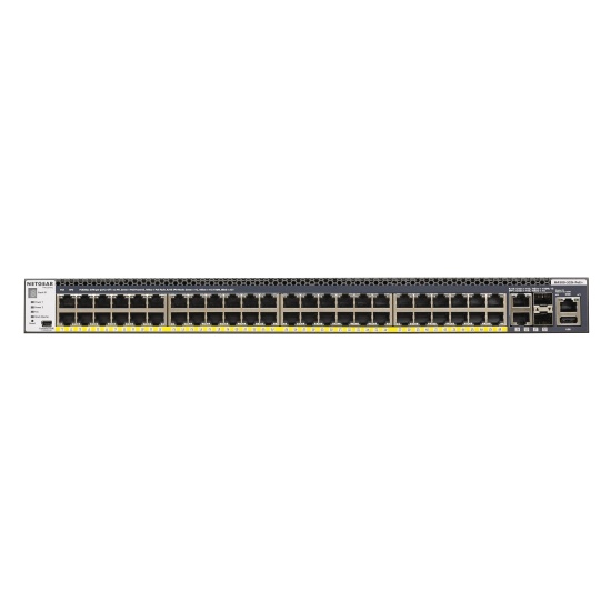 NETGEAR M4300-52G-PoE+ 550W PSU Managed L2/L3/L4 Gigabit Ethernet (10/100/1000) Power over Ethernet (PoE) 1U Black Image