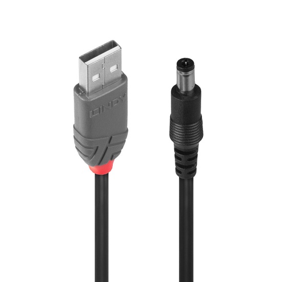 Lindy Adapter Cable USB A male - DC 5.5/2.1 mm male Image