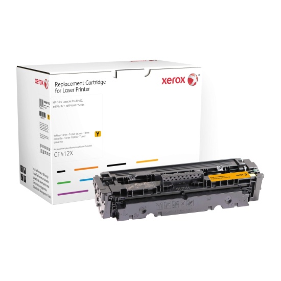 Everyday Remanufactured Yellow Toner by Xerox replaces HP 410X (CF412X), High Capacity Image