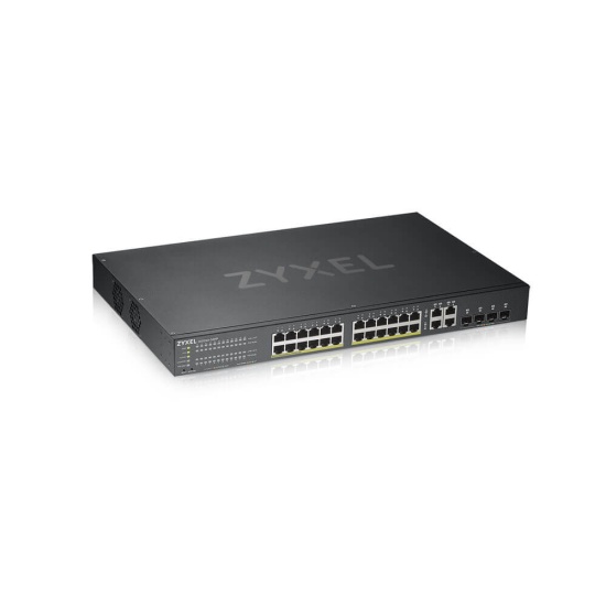 Zyxel GS1920-24HPV2 Managed Gigabit Ethernet (10/100/1000) Power over Ethernet (PoE) Black Image