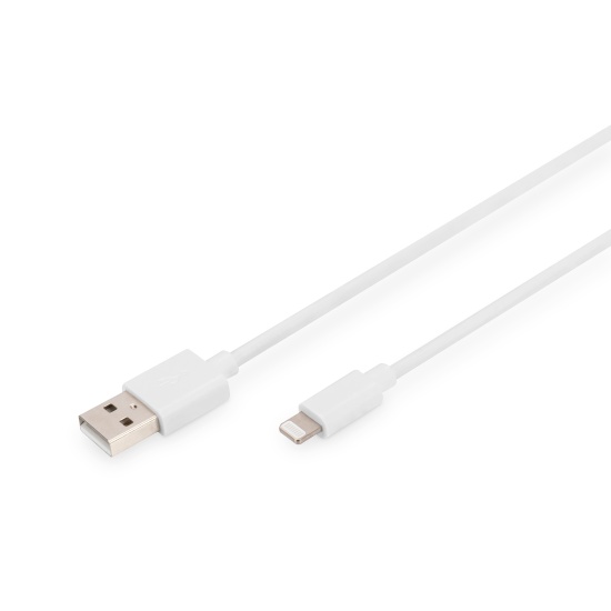 Digitus Lightning to USB-A data/charging cable, MFI-certified Image