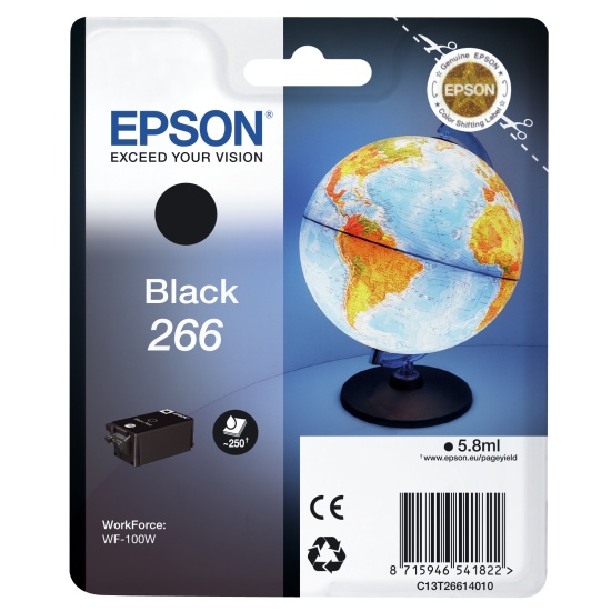 Epson Globe Singlepack Black 266 ink cartridge Image