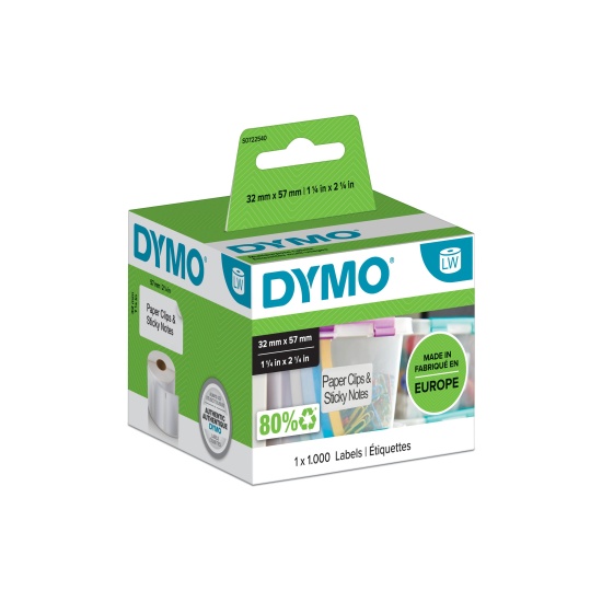 DYMO Multi-Purpose Labels - 32 x 57 mm - S0722540 Image