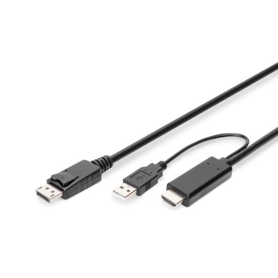 Digitus 4K HDMI Adapter Cable - HDMI to DisplayPort Image