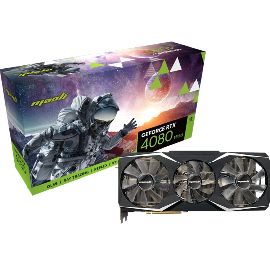 Manli GeForce RTX 4080 16GB NVIDIA GDDR6X Image