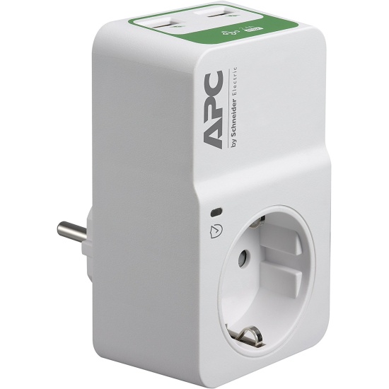 APC PM1WU2-GR surge protector White 1 AC outlet(s) 230 V Image