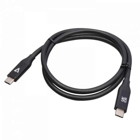 V7 V7USB4-80CM USB cable 0.8 m USB C Black Image