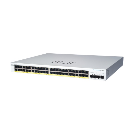 Cisco Business CBS220-48T-4G Smart Switch | 48 Port GE | 4x1G SFP | 3-Year Limited Hardware Warranty (CBS220-48T-4G-UK) Image