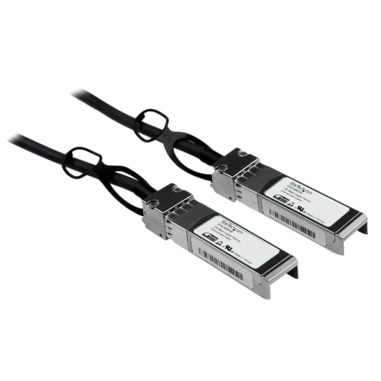 StarTech.com Cisco SFP-H10GB-CU1M Compatible 1m 10G SFP+ to SFP+ Direct Attach Cable Twinax - 10GbE SFP+ Copper DAC 10 Gbps Low Power Passive Mini GBIC/Transceiver Module DAC Firepower ASR920 ASR9000 Image