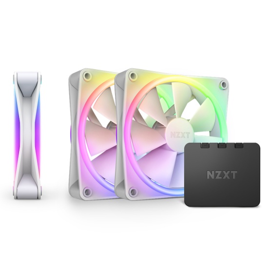 NZXT F120 RGB DUO Triple Pack Computer case Fan 12 cm White 3 pc(s) Image