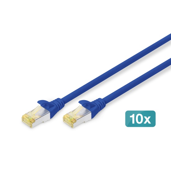 Digitus CAT 6A S/FTP patch cord, 10 pieces Image