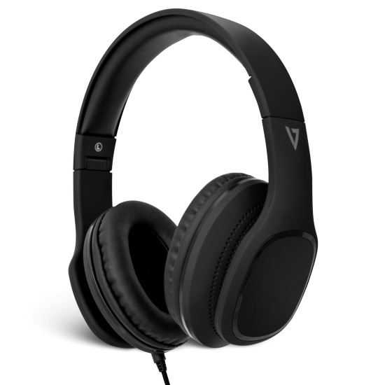 V7 Over-Ear Headphones with Microphone - Black Image