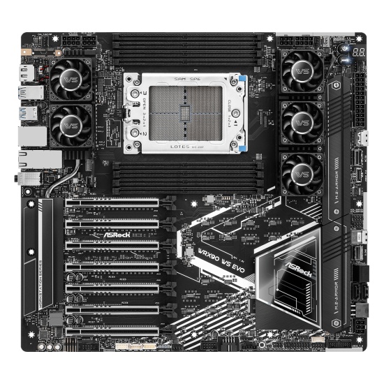 Asrock WRX90 WS EVO motherboard AMD WRX90 Socket sTR5 EEB Image