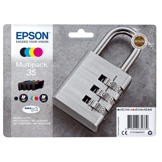 Epson Padlock Multipack 4-colours 35 DURABrite Ultra Ink Image