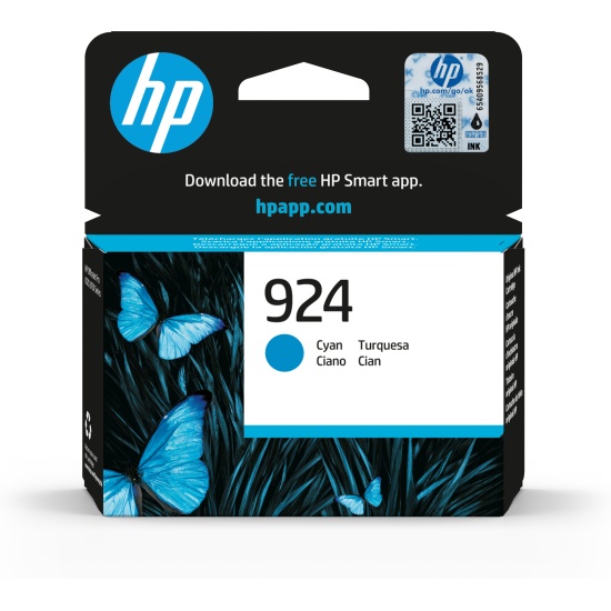 HP 924 Cyan Original Ink Cartridge Image