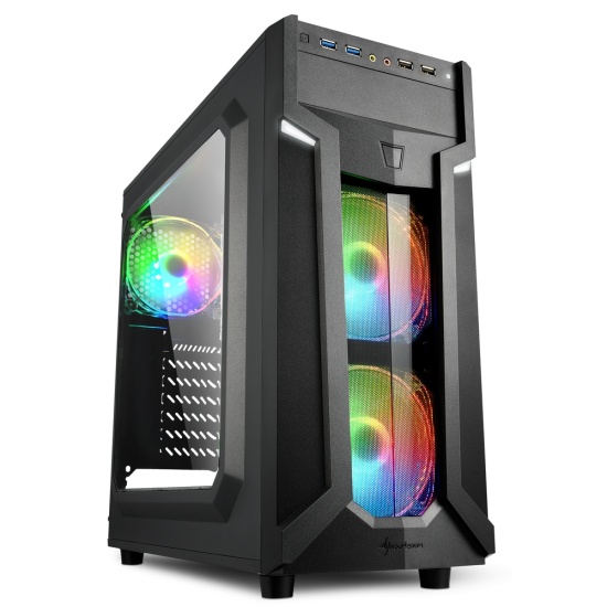 Sharkoon VG6-W RGB Midi Tower Black Image