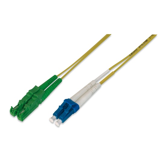 Digitus Fiber Optic Patch Cord, E2000 (8° APC) to LC (UPC), Singlemode Image