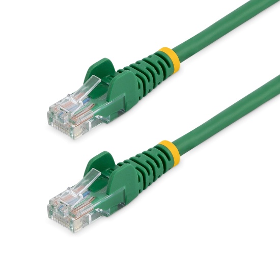 StarTech.com Cat5e Ethernet Patch Cable with Snagless RJ45 Connectors - 0.5 m, Green Image