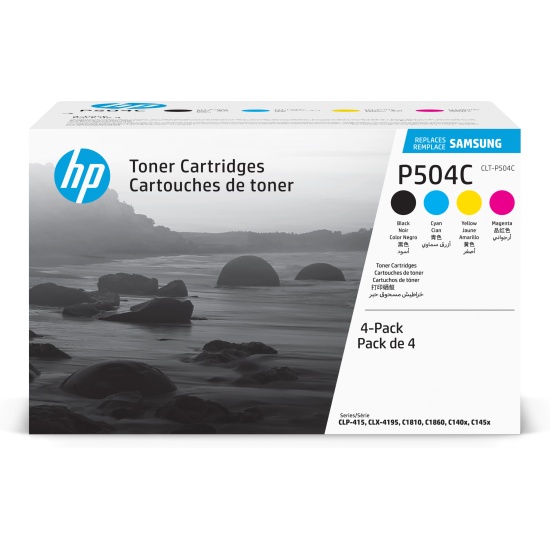 Samsung CLT-P504C 4-pack Cyan/Magenta/Yellow/Black Original Toner Cartridge Image