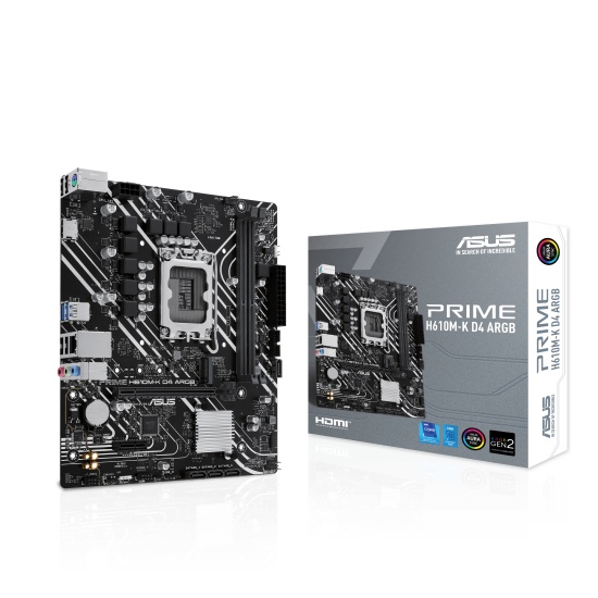 ASUS PRIME H610M-K D4 ARGB Intel H610 LGA 1700 micro ATX Image