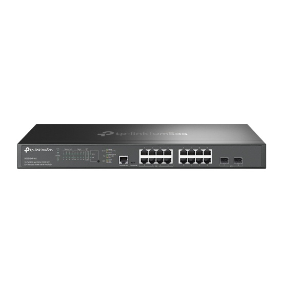 TP-Link Omada 16-Port 2.5G and 2-Port 10GE SFP+ L2+ Managed Switch with 8-Port PoE+ Image