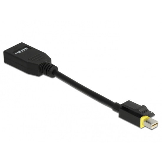 DeLOCK 65978 video cable adapter 0.15 m Mini DisplayPort DisplayPort Black Image