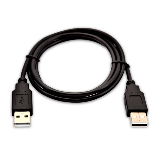 V7 Black USB Cable USB 2.0 A Male to USB 2.0 A Male 1m 3.3ft Image