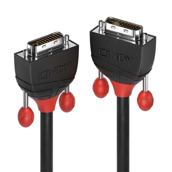 Lindy 2m DVI-D Dual Link Cable, Black Line Image