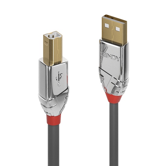 Lindy 0.5m USB 2.0 Type A to B Cable, Cromo Line Image