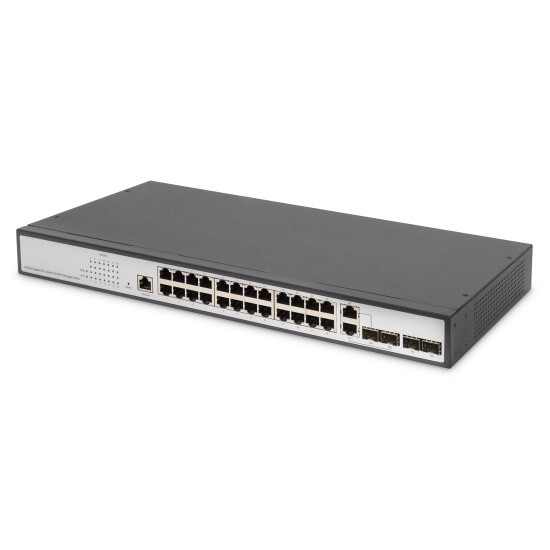 Digitus 24-Port Gigabit Switch, 19 Inch, Managed, 2 Uplinks Image