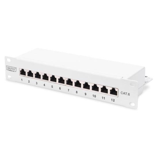 Digitus CAT 6, Class E Patch Panel, shielded, grey Image