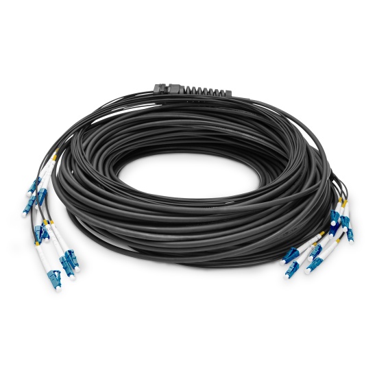 Digitus Pre-assembled Fiberglass Universal Breakout Cable, Single Mode OS2, 8 Fibers, LC/UPC - LC/UPC Image