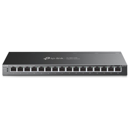 TP-Link 16-Port Gigabit Desktop Switch with 16-Port PoE+ Image