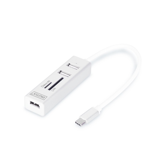 Digitus USB Type-C™ OTG 3-Port HUB + Card Reader Image