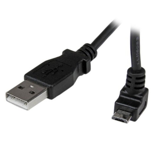 StarTech.com 1m Micro USB Cable - A to Up Angle Micro B Image