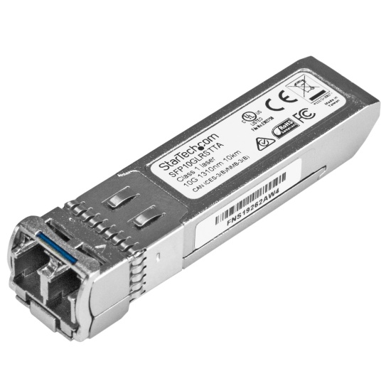 StarTech.com Cisco SFP-10G-LR-S Compatible SFP+ Module - 10GBASE-LR - 10GbE Single Mode Fiber SMF Optic Transceiver - 10GE Gigabit Ethernet SFP+ - LC 10km - 1310nm - DDM Cisco Firepower, ASR9000, C9300 Image