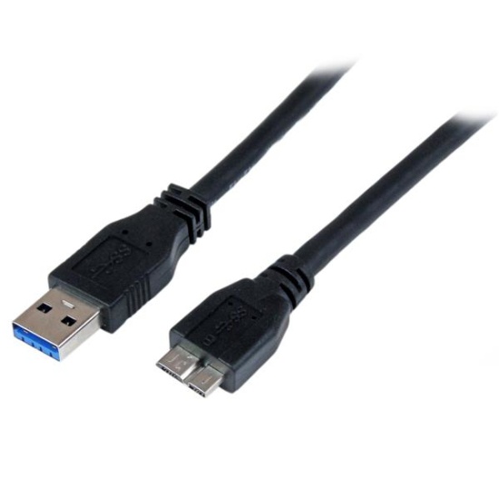 StarTech.com 1m (3ft) Certified SuperSpeed USB 3.0 A to Micro B Cable - M/M Image