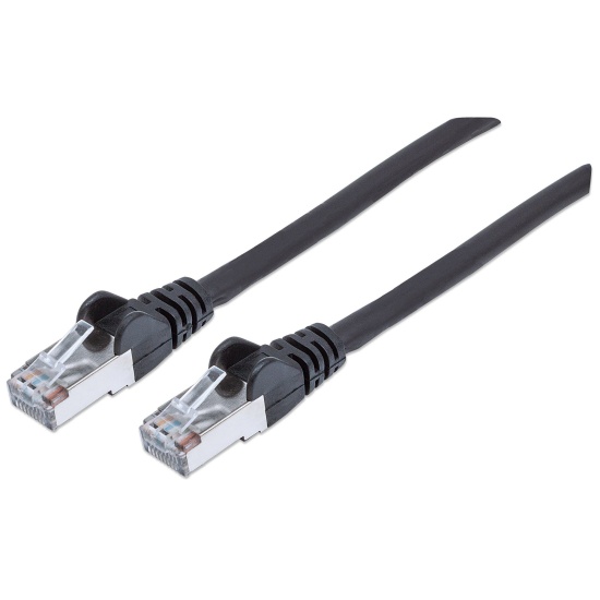 Intellinet Network Patch Cable, Cat6A, 10m, Black, Copper, S/FTP, LSOH / LSZH, PVC, RJ45, Gold Plated Contacts, Snagless, Booted, Lifetime Warranty, Polybag Image