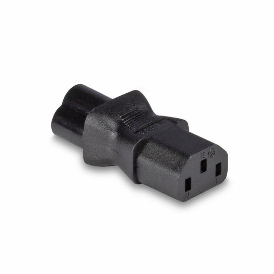 Lindy IEC C6 Cloverleaf Socket To IEC C13 3 Pin Plug Adapter Image