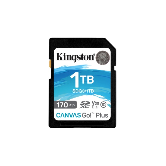 Kingston Technology 1TB SDXC Canvas Go Plus 170R C10 UHS-I U3 V30 Image