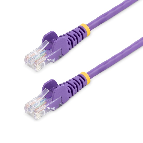 StarTech.com Cat5e Ethernet Patch Cable with Snagless RJ45 Connectors - 7 m, Purple Image