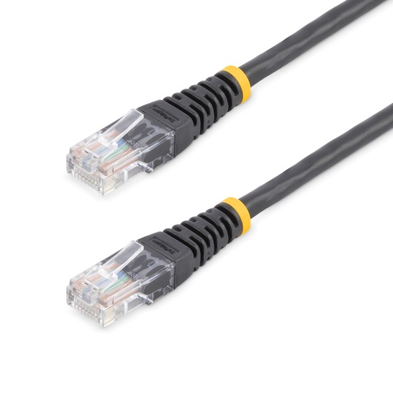 StarTech.com Cat5e Patch Cable with Molded RJ45 Connectors - 15 m - Black Image