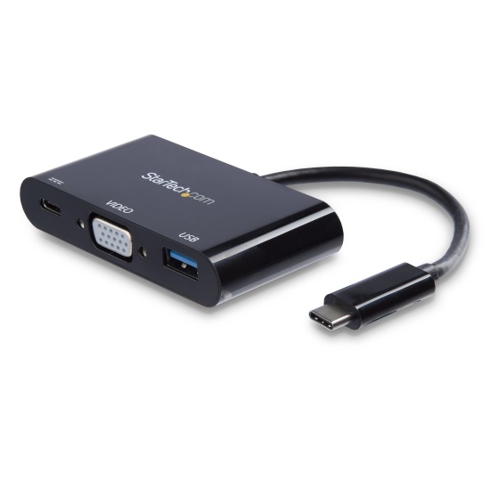 StarTech.com USB-C VGA Multiport Adapter - USB 3.0 Port - 60W PD Image