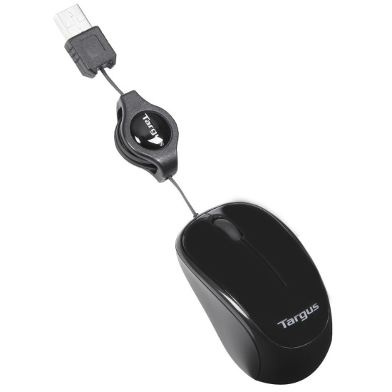 Targus AMU75EU mouse Ambidextrous USB Type-A Blue Trace 1000 DPI Image