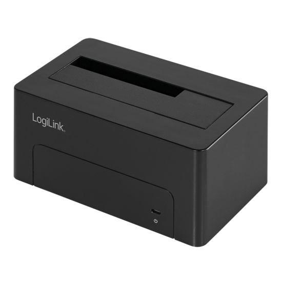 LogiLink QP0027 storage drive docking station USB 3.2 Gen 2 (3.1 Gen 2) Type-C Black Image